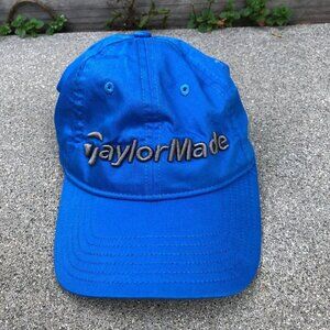 TAYLORMADE Lean.org Golf Hat Men's One Size Blue Embroidered Adjustable Cap